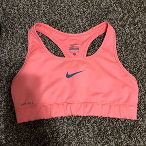 Coral Nike Sports Bra